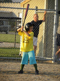 Brantae's very first baseball game!