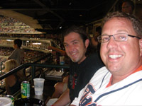 Eric and Kirby at the Tiger Game