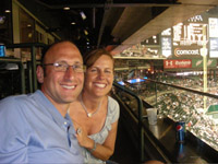 Phil and Renee at the Tiger Game