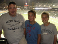 Mike, Matthew and Eric at the Tiger Game